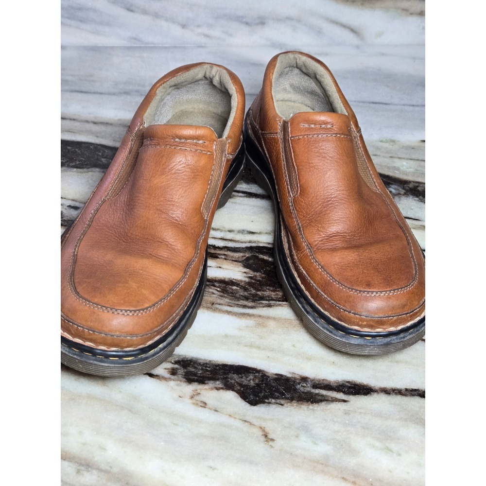 Dr. Martens  Tan Leather Slip‎ On Loafers Mens 10 Brown